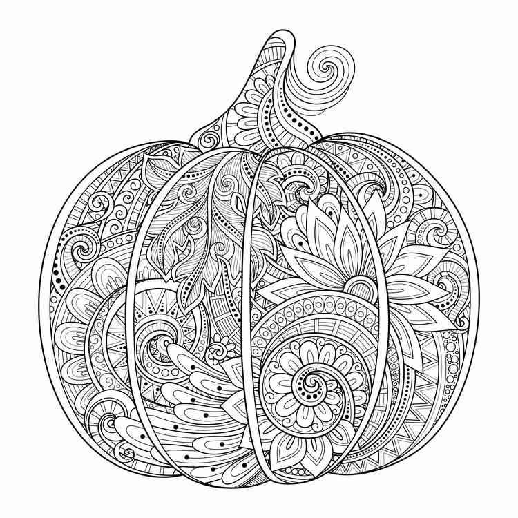 difficult fall coloring pages - photo #25