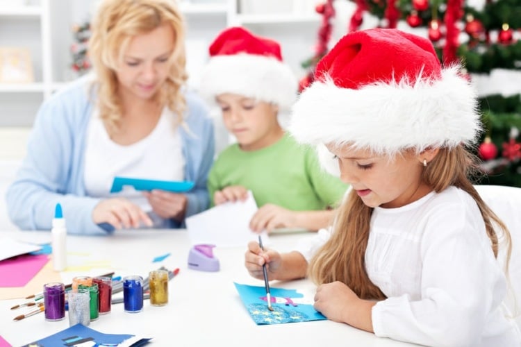 basteln-kindern-grußkarten-weihnachten-selbermachen-freunde-verwandte-geschenk