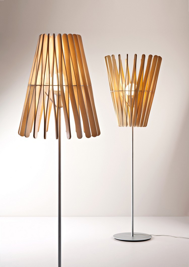 Lampe aus Eisstielen designer-leuchten-stehlampen-fabbian