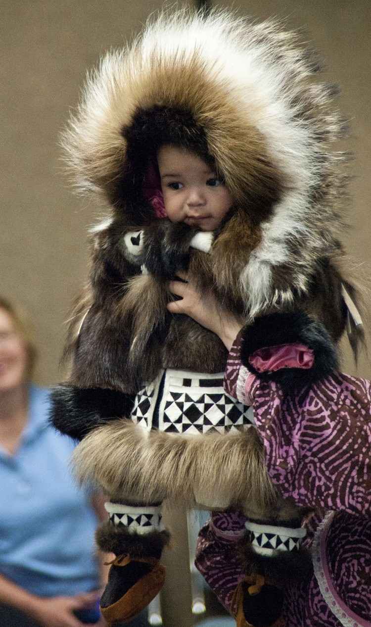 Eskimo Kostüm baby-originell-parka-kapuze