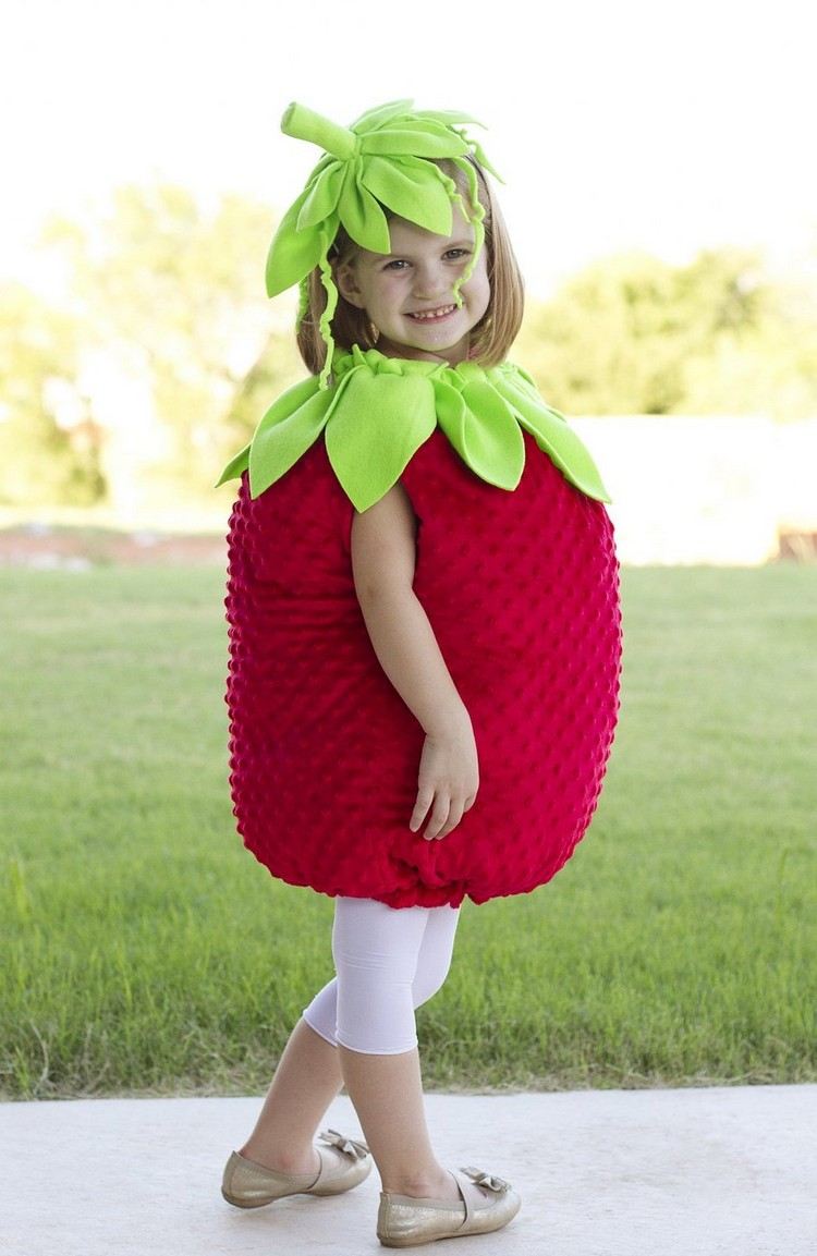 Faschingskostüme für Kleinkinder erdbeere-kostüm-selber-machen