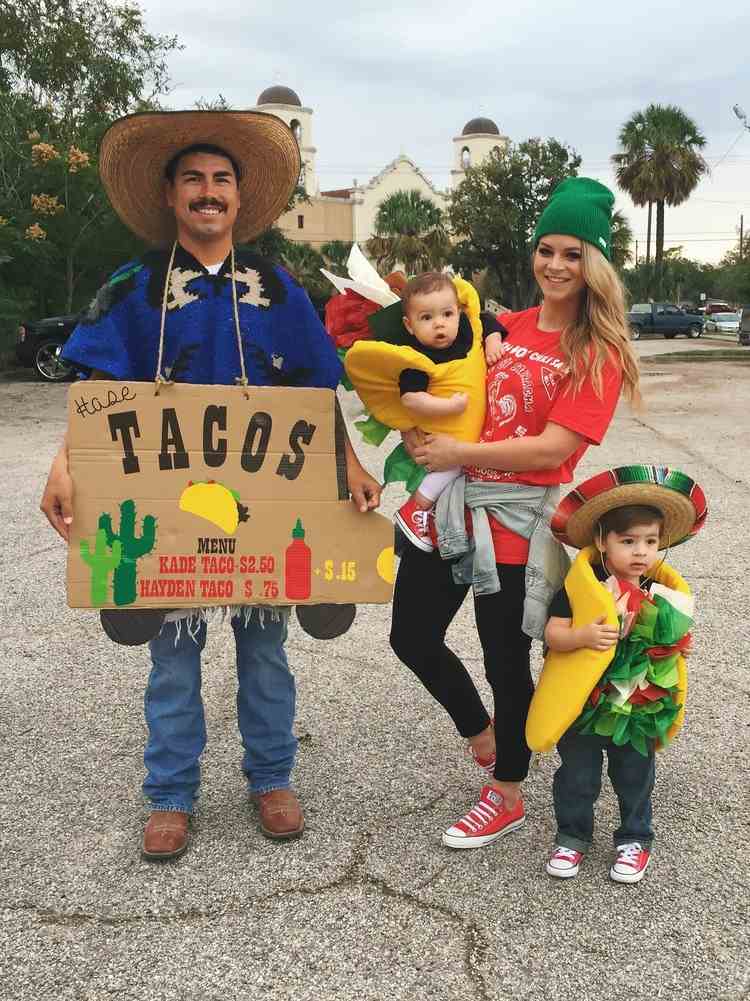 gruppenkostüme-karneval-familie-mexikaner-borrito-wrap-taco-sombrero