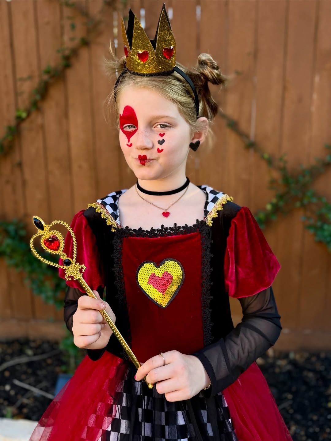 kostüm herzdame alice wunderland für kinder