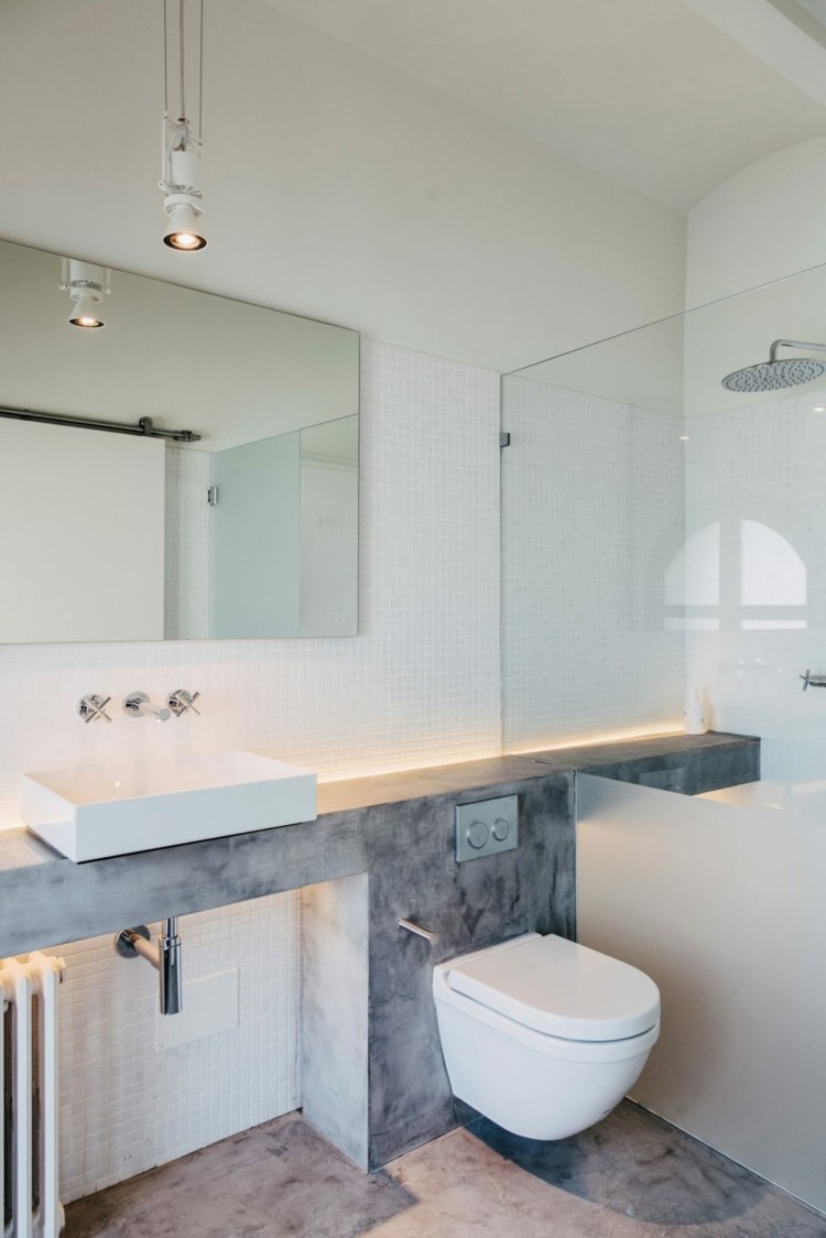küche-gestalten-modern-badezimmer-grau-weiß-waschkonsole