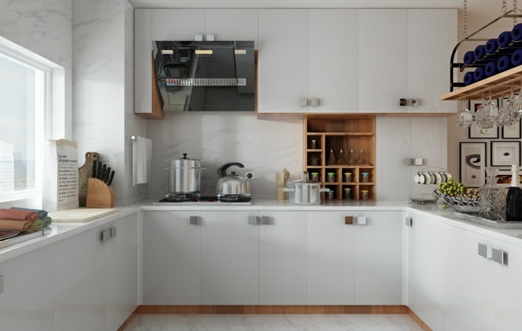 minimalistisch-wohnen-marmor-weiß-küchengestaltung-geräumig