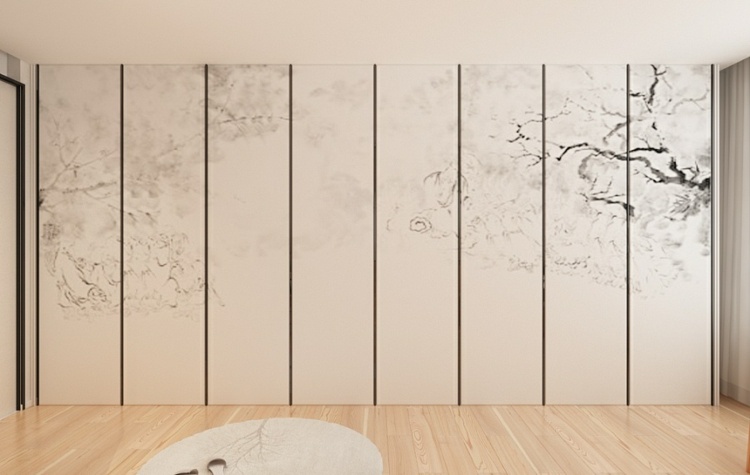 minimalistisch-wohnen-wandpaneele-kleiderschrank-idee-chinesische-motive-zweige
