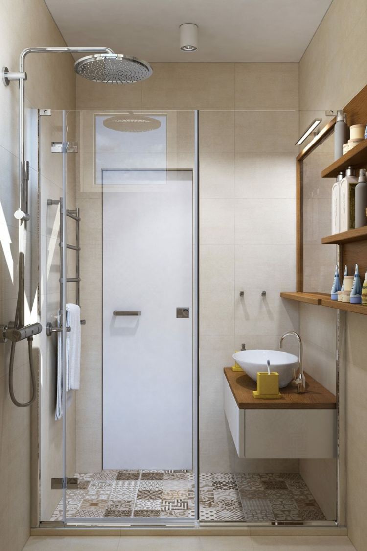 patchwork-fliesen-regenduschkopf-komfort-modern-badezimmer
