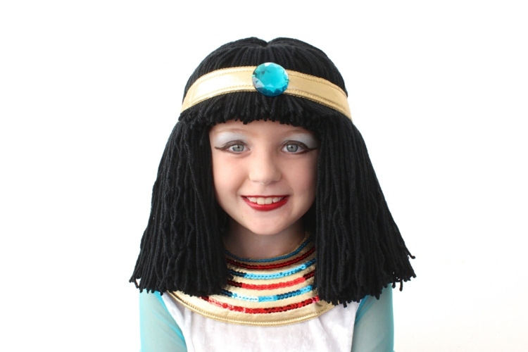 perücke-selber-machen-schminke-cleopatra-pharao-ägypten-thema