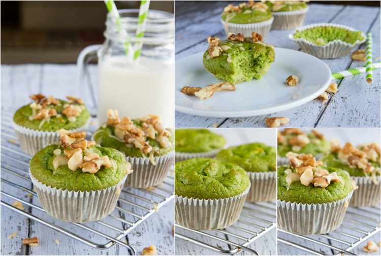 picknick-rezepte-paleo-muffin-apfel-spinat-grün