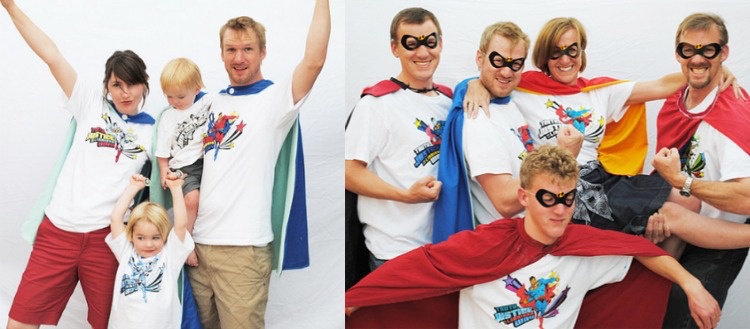 Superhelden Kostüm -tshirt-familie-zeichen-ausdenken-ideee