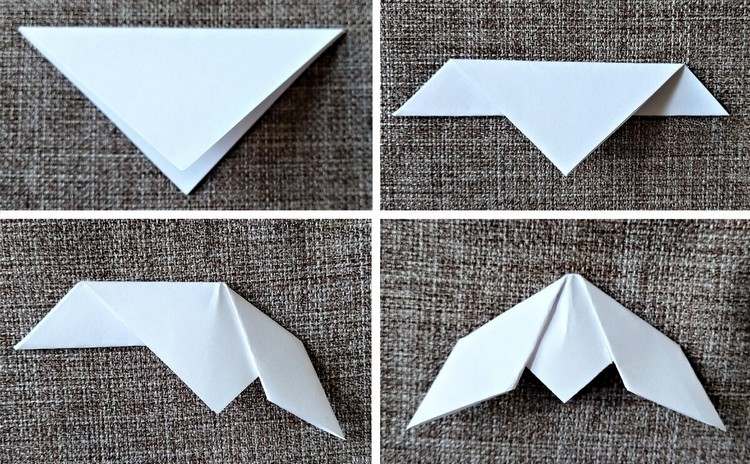 Schneeglöckchen Origami Anleitung einfach