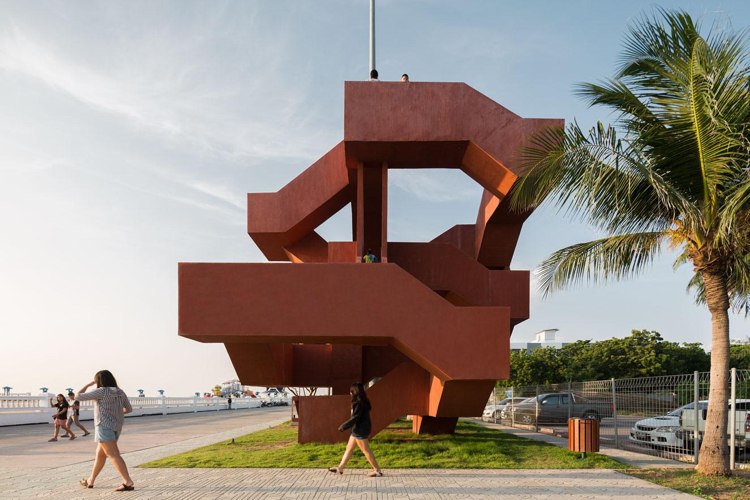 Beton Architektur -modern-design-kunst-skulptur-tailand