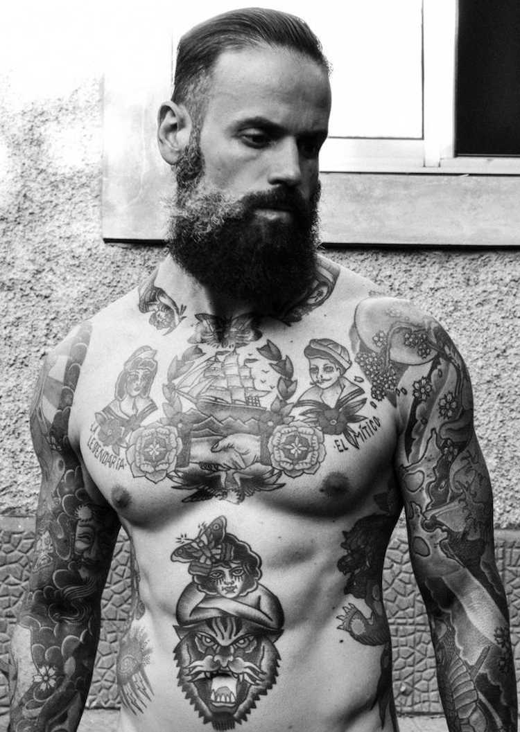 Motive mann tattoo Tattoo Bilder