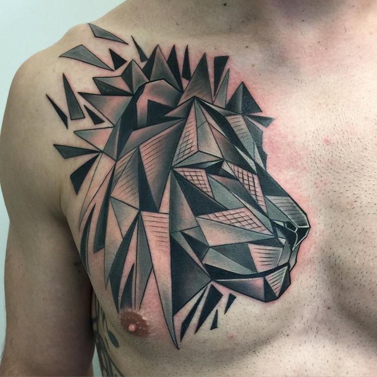 Brust mann motive tattoo Tattoo Brust