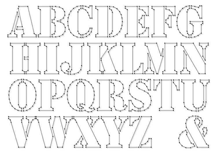 Buchstaben Din A 4 Zum Ausdrucken / Blanko-Buchstaben