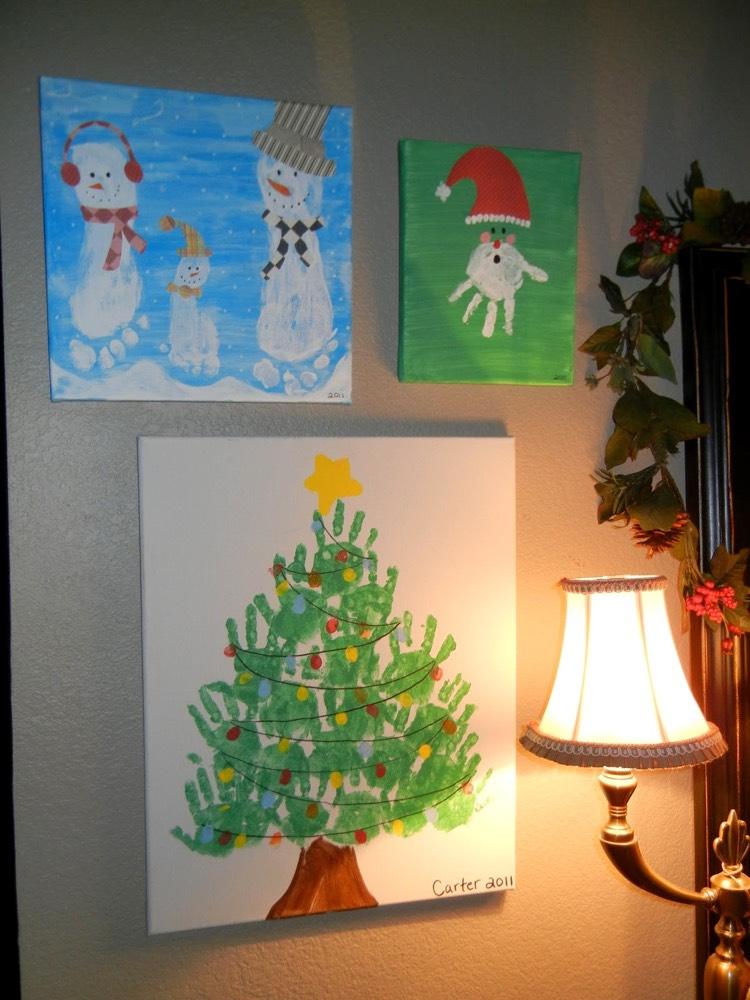 handabdruck-bilder-kinder-leinwand-kunstwerke-weihnachten-motive