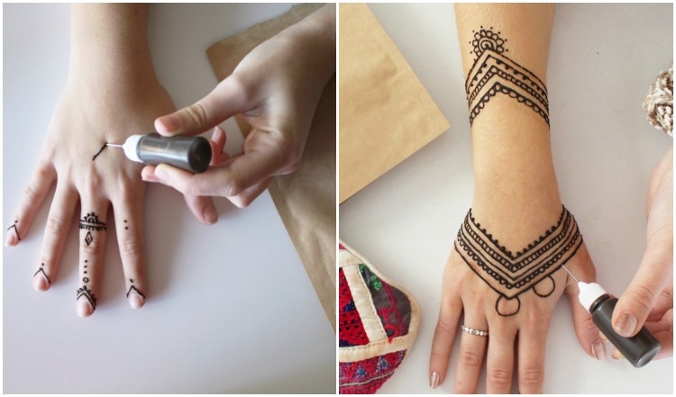 Make Henna Tattoo yourself  Tips for wearing  35 fun designs  Decor  