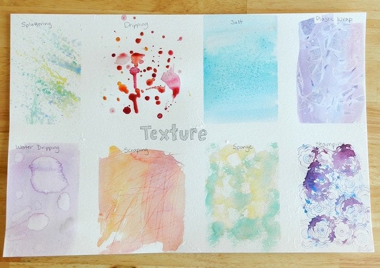 Kreativtechniken mit Farbe und Lack -texturen-erzeugen-papier-oberfläche