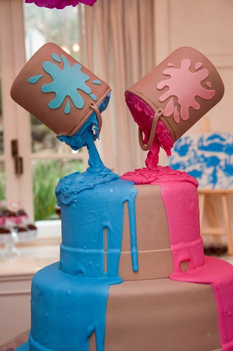 torte-zwillinge-3d-torte-schokokuchen-eimer-farbe-blau-rosa-zwilllingspaar-idee