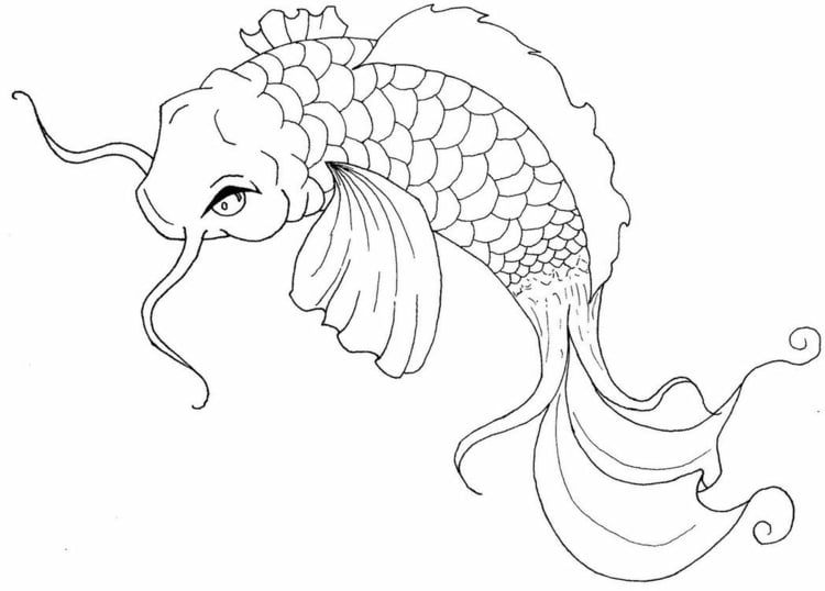 Mandala ausdrucken fisch zum Ausmalbild Fisch