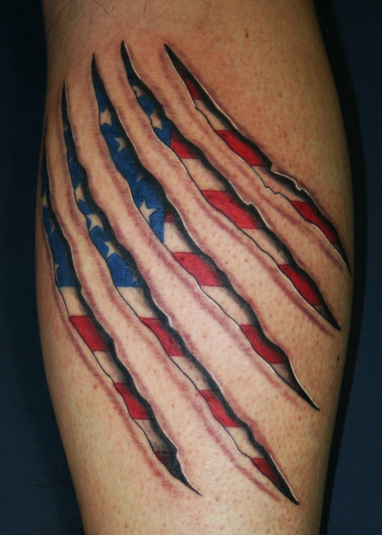 3d-tattoo-kratzer-krallen-flagge-amerikanisch-haut