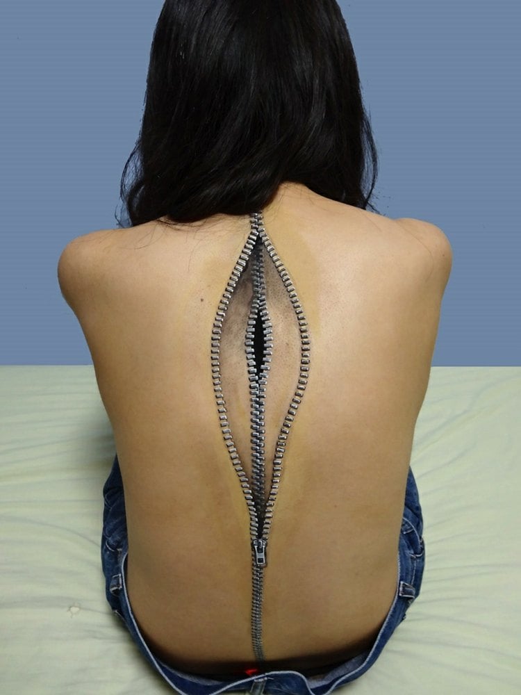 3d-tattoo-realistisch-reißverschluss-rücken-design-damen-herren