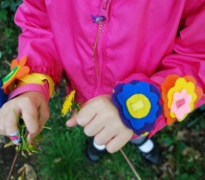Blumen Basteln Mit Kindern Aus Papier Filz Und Plastik 16 - 