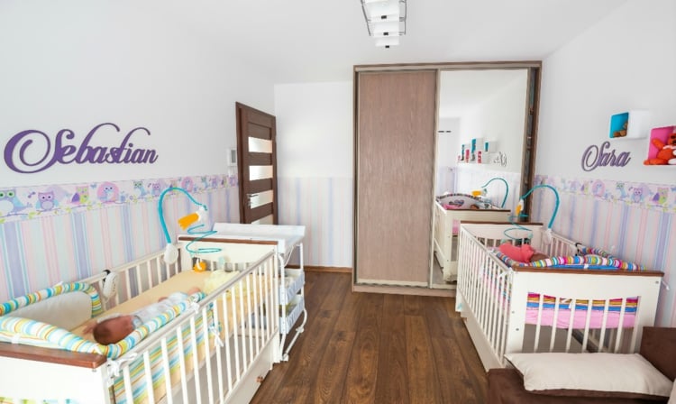 Babyzimmer für Zwillinge einrichten und gestalten   30 