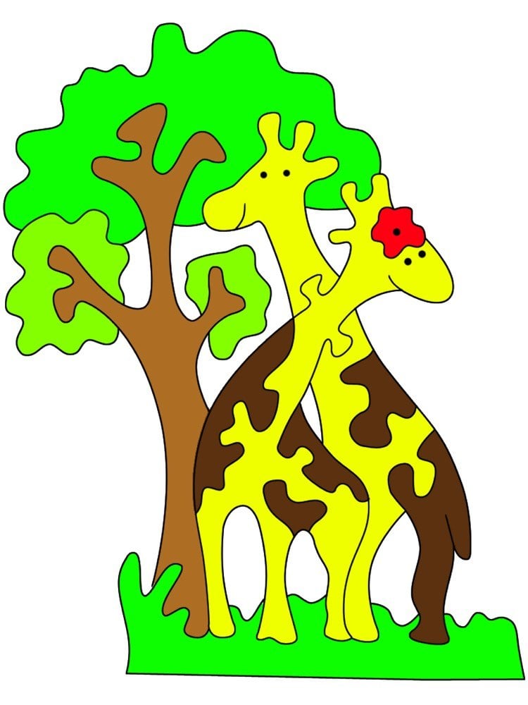 dekupieren-vorlagen-download-kostenlos-tiere-verliebte-giraffen