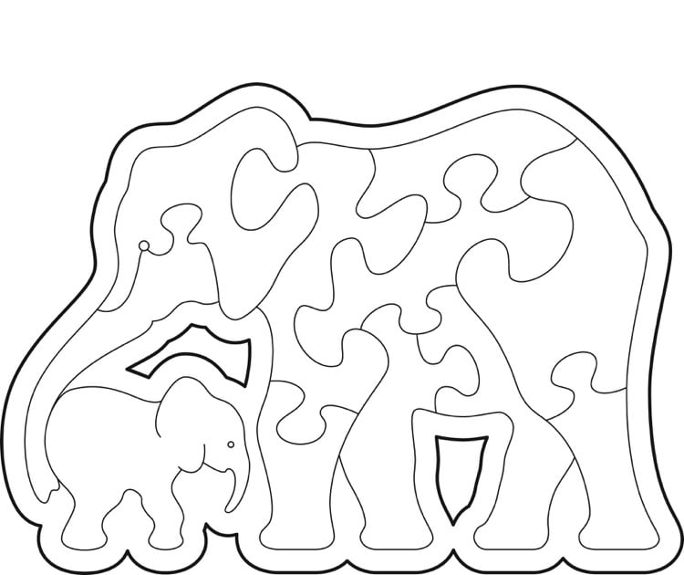 dekupiersäge-vorlagen-kostenlos-ausdrucken-tiere-elephanten-puzzle-holz-kasten