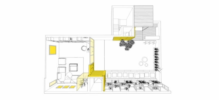 einraumwohnung-einrichten-3d-schlafbereich-vogelperspektive-ferienhaus