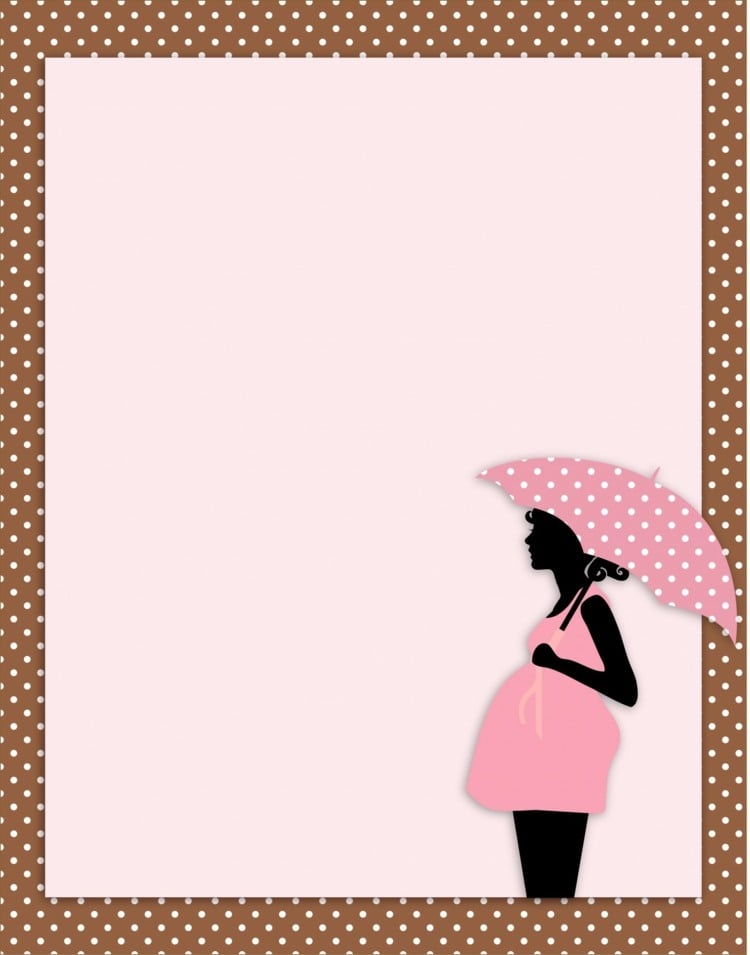 fingerabdruck-baum-vorlage-babyparty-punktmuster-schwanger-mutter-rosa-regenschirm
