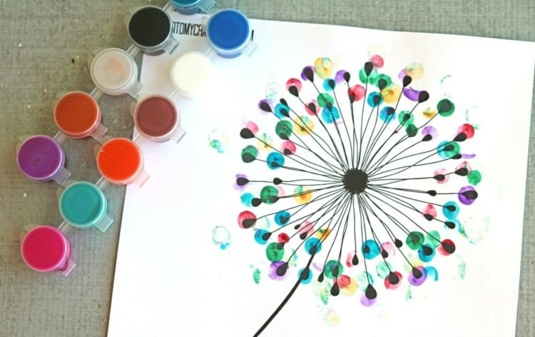 Fingerabdruck Bilder Gestalten 30 Ideen Für Erwachsene Und Kinder