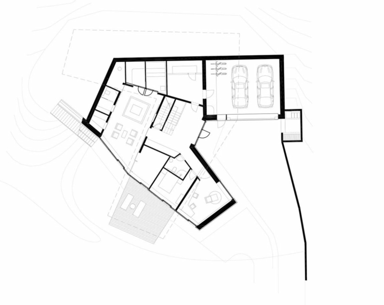haus-hanglage-erdgeschoss-garage-grundriss-räume