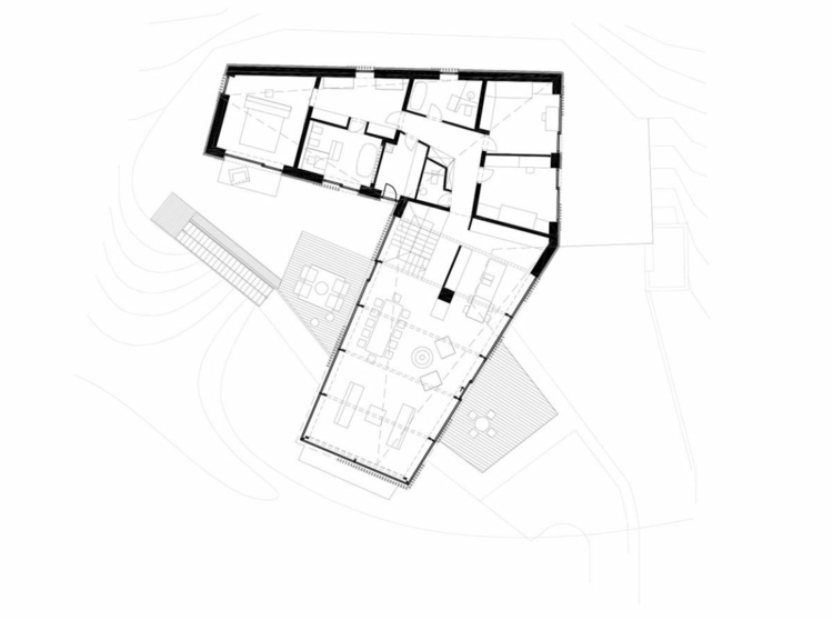 haus-hanglage-zweite-etage-bauen-wohnbereiche-schlafzimmer-wohnzimmer-grundriss