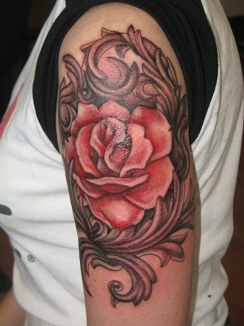 Tattoo Rose Schulter Frau Tattoodesign Tattootrends