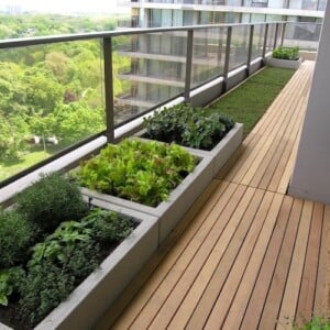 balkon-garten-gestalten-salat-schatten-hochbeet