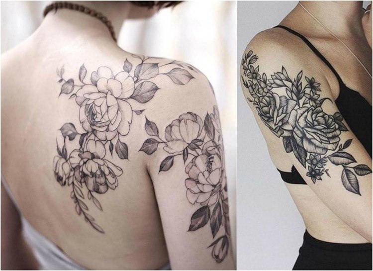 Unterarm tattoo frau rosen