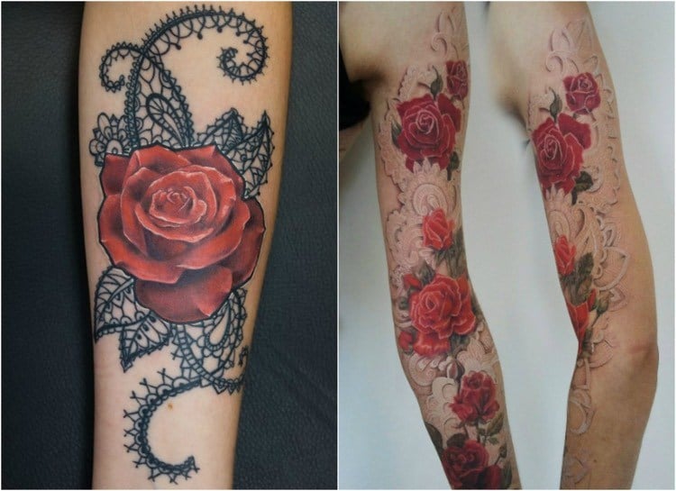 rosenranke-tattoo-arm-spitze-kombination