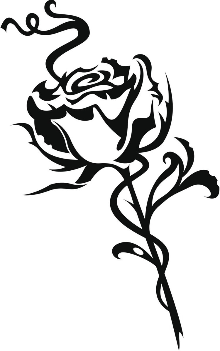 rosenranke-tattoo-vorlage-abstrakt-tribal