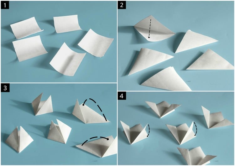 origami-blume-blumenblätter-falten