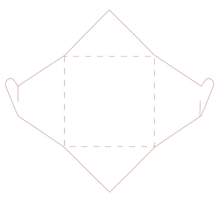 briefumschlag basteln vorlage quadrat herz haken-originell-einfach-selber-machen