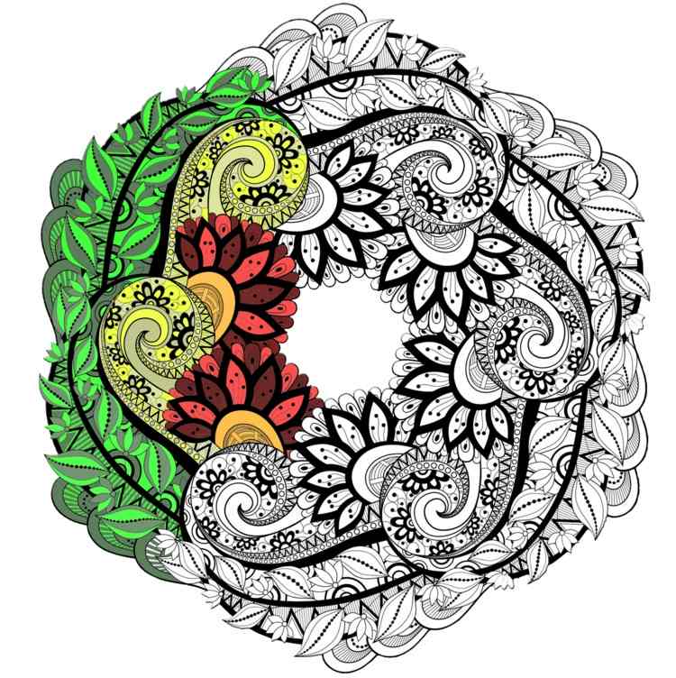 mandala-farben-symbole-zahlen-bedeutung-ausmalen-wandbild-büro-dekorieren