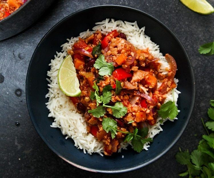 chili con carne vegetarisch-soja-hackfleisch-vegan-ernährung