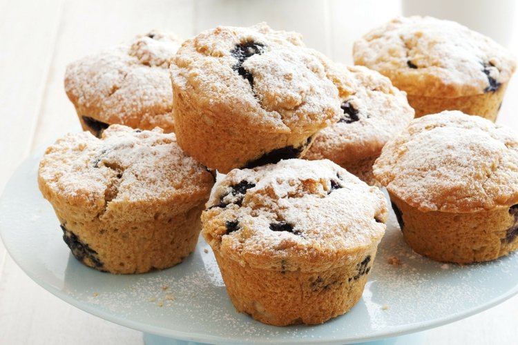low-carb-kuchen-rezepte-blaubeeren-muffins-gesunde-nachtische-selber-machen