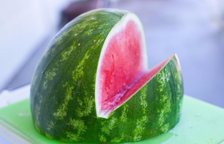 Melonen Hai schnitzen – Anleitung und Bilder zum Rezept