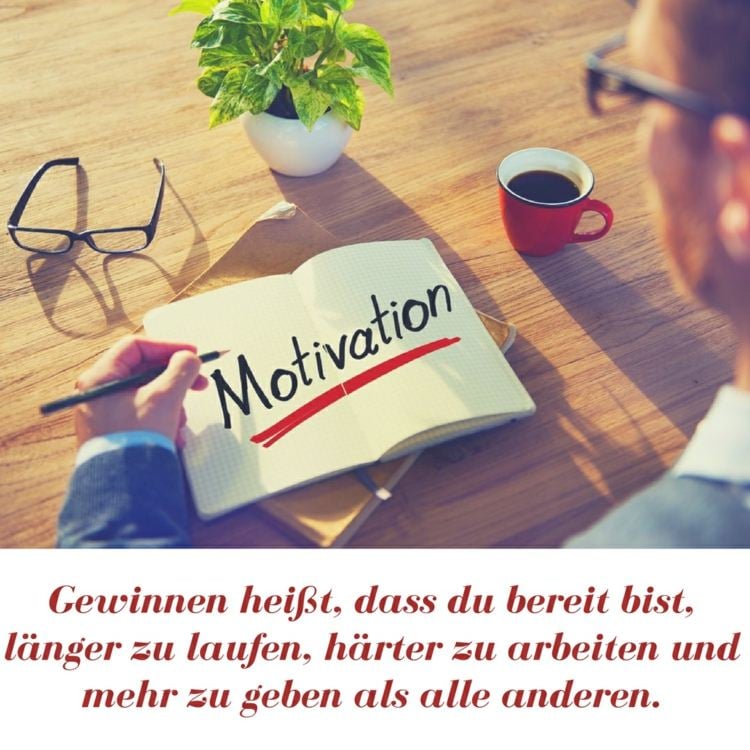 motivationssprüche gewinnen-laufen-härter-arbeiten-mehr-geben-kaffee-morgen