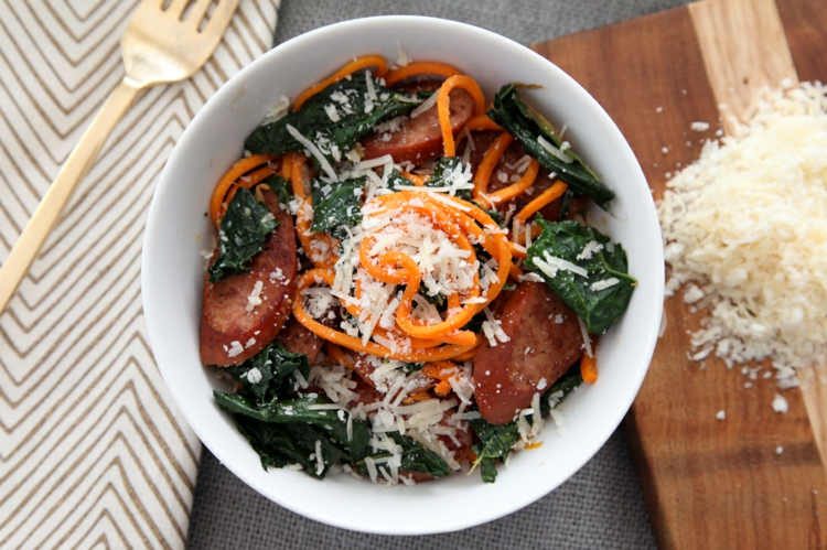 süßkartoffeln-käse-spinat-gabel