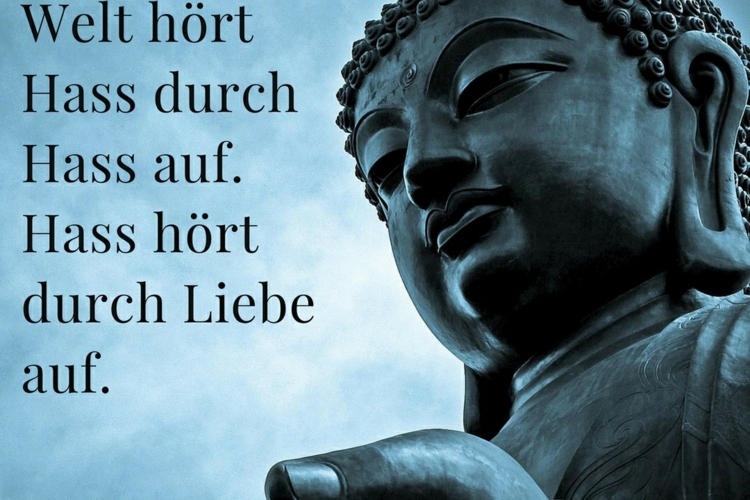 buddha zitate hass-welt-liebe-kämpfen-statue-stein