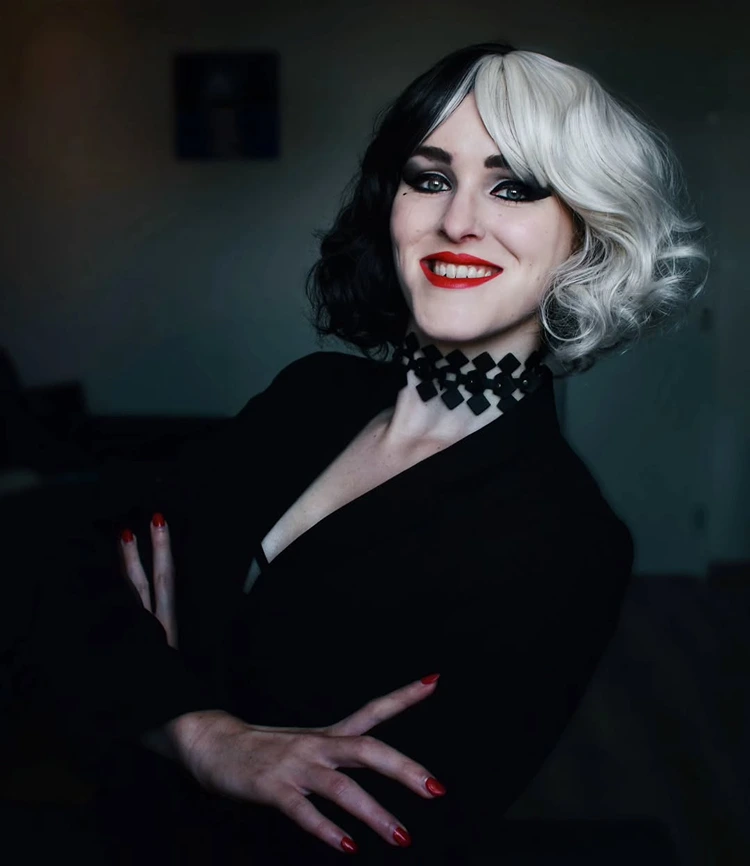 cruella de vil make up und perücke